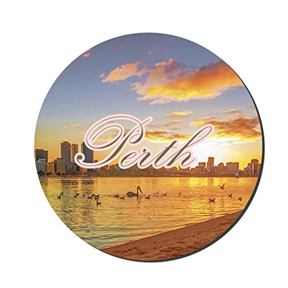 Prints and Cuts Perth City Decorative Large Fridge Magnet