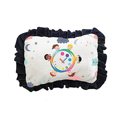 Prints and Cuts Clock Art Infants Head Shape Ultra Soft Pillow for Kids/Toddler/Baby (0-2 Years)