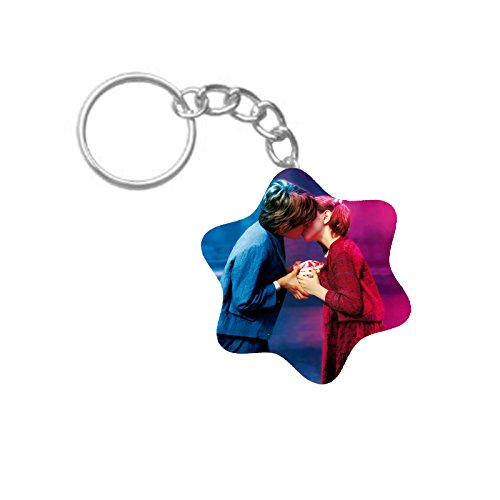 ShopTwiz Kiss of Love Printed Wooden (Hexagon) Keyring