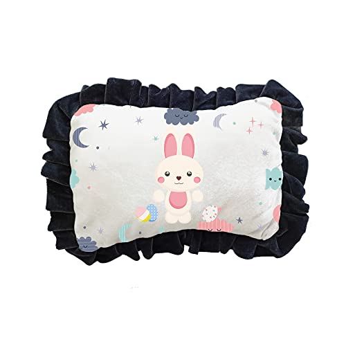 Prints and Cuts Bunny Infants Head Shape Ultra Soft Pillow for Kids/Toddler/Baby (0-2 Years)