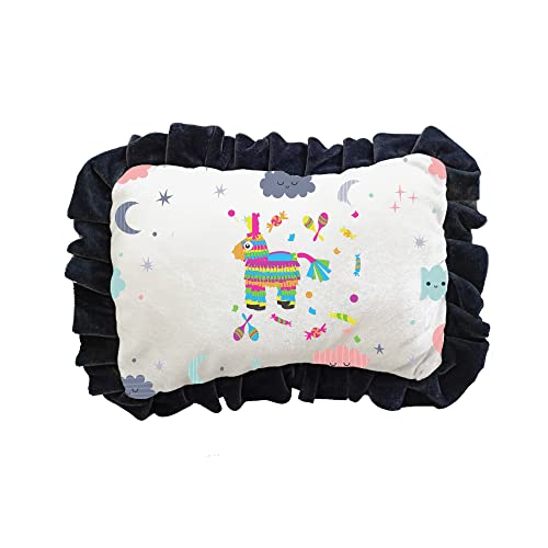 Prints and Cuts Multicolor Art Infants Head Shape Ultra Soft Pillow for Kids/Toddler/Baby (0-2 Years)