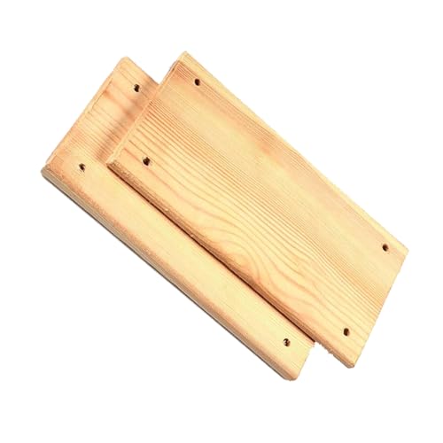 ShopTwiz Wooden Plank-for Macrame Wall Hanging Plant Hanger and Other Projects (12”X5”) (Pack of 2)