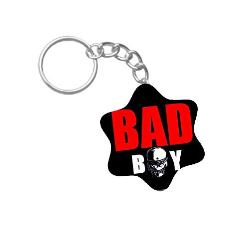 ShopTwiz Bad Boy Printed Wooden (Hexagon) Keyring