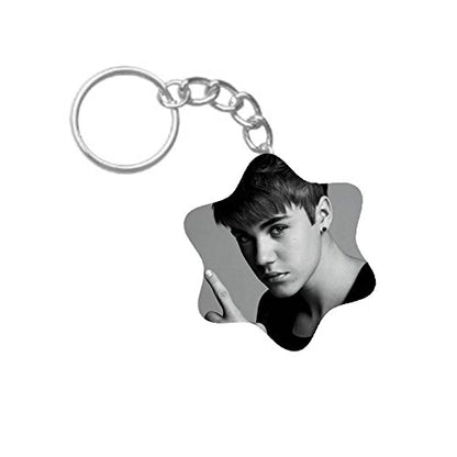 ShopTwiz Justin Bieber Printed Wooden (Hexagon) Keyring