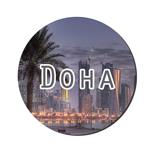Prints and Cuts Doha City Decorative Large Fridge Magnet