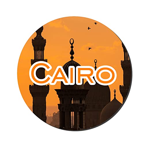 Prints and Cuts Cairo MDF Decorative Large Fridge Magnet