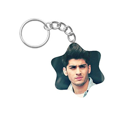 ShopTwiz Zayn Malik Printed Wooden (Hexagon) Keyring