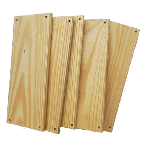 ShopTwiz Pinewood Plank for Macrame Products | Rectangle Wooden Plank for Crafting | Solid and Natural Wooden Plank | DIY | Pack of 4Pcs, 5 x 8 Inches