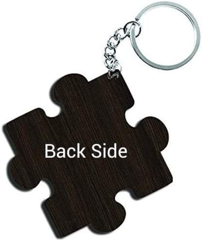 ShopTwiz Shahrukh Khan Wooden Puzzle Key Ring (Set of 2)