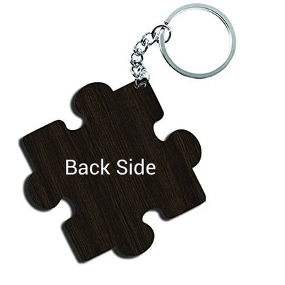 ShopTwiz Virat Kohli (B&W) Wooden Puzzle Key Ring (Set of 2)