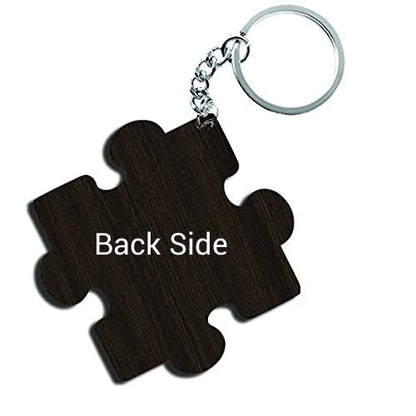 ShopTwiz Virat Wooden Puzzle Key Ring (Set of 2)