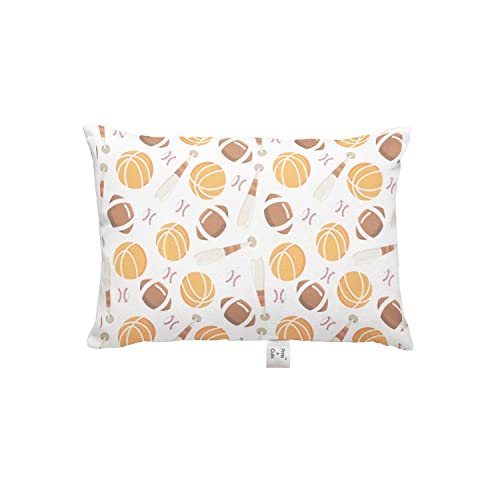 Prints and Cuts Toddler/Baby/New Born Pillow with Extra Soft Pillow Cover - Ball - 9" x 12" - Baby Pillow for Bedding, Bed Set - (Set of 1)