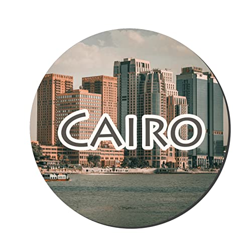 Prints and Cuts Cairo Wooden Decorative Large Fridge Magnet