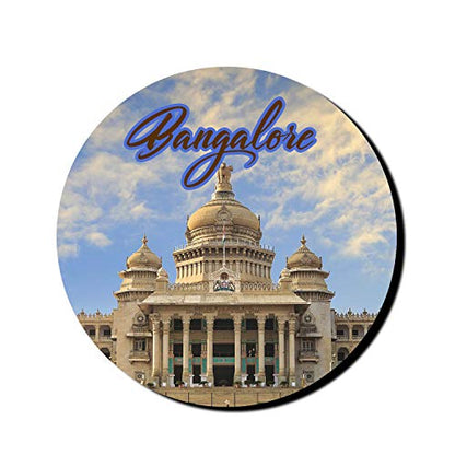 Turnhover Bangalore Fridge Magnet (Multicolour)