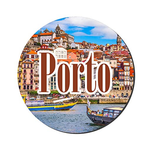 Prints and Cuts Porto Wooden Decorative Large Fridge Magnet