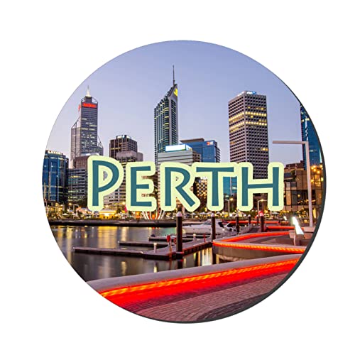 Prints and Cuts Perth Wooden Decorative Large Fridge Magnet