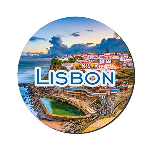 Prints and Cuts Lisbon Wood Decorative Large Fridge Magnet