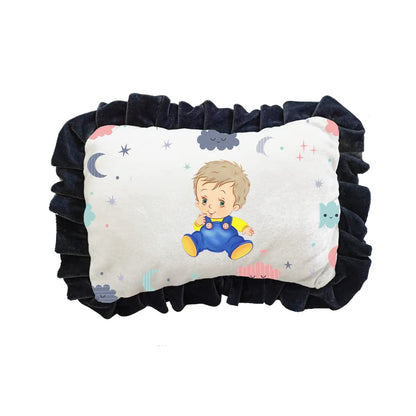 Prints and Cuts Kid Infants Head Shape Ultra Soft Pillow for Kids/Toddler/Baby (0-2 Years)