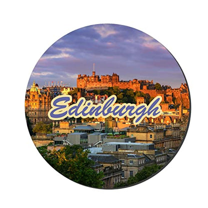 Prints and Cuts Edinburgh Multicolor Decorative Large Fridge Magnet