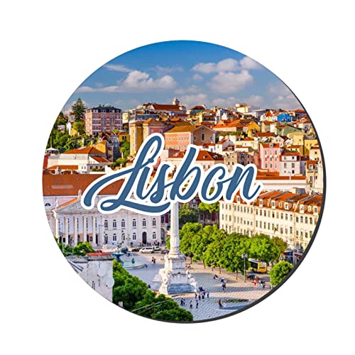 Prints and Cuts Lisbon City Decorative Large Fridge Magnet