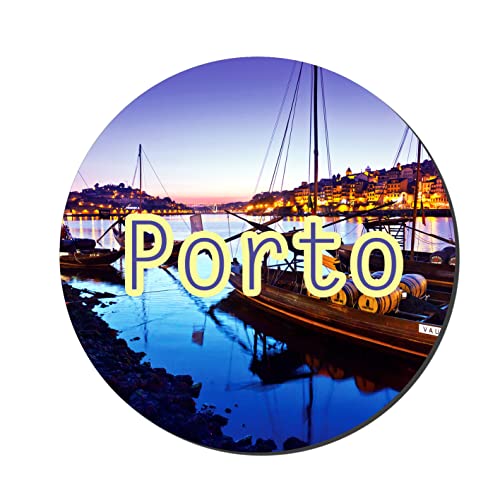 Prints and Cuts Porto Multicolor Decorative Large Fridge Magnet