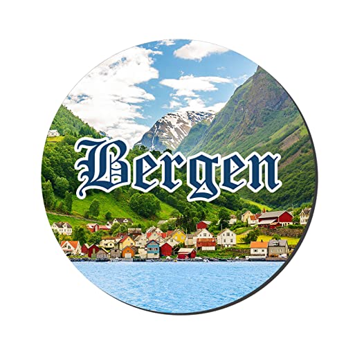 Prints and Cuts Bergen - Decorative Large Fridge Magnet