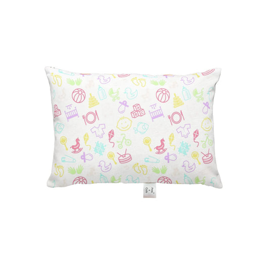 Prints and Cuts Toddler/Baby/New Born Pillow with Extra Soft Pillow Cover - Drum Art - 9" x 12" - Baby Pillow for Bedding, Bed Set - (Set of 1)