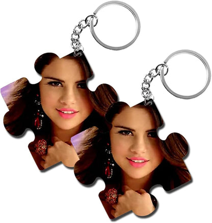 ShopTwiz Selena Wooden Puzzle Key Ring (Set of 2)