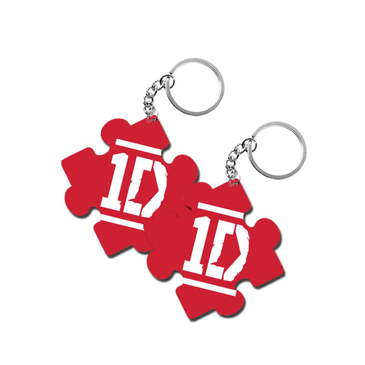 ShopTwiz 1D Wooden Puzzle Key Ring (Set of 2)