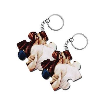 ShopTwiz Twilight Wooden Puzzle Key Ring (Set of 2)