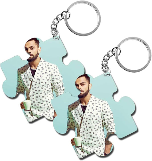 ShopTwiz Mr. Kohli Wooden Puzzle Key Ring (Set of 2)