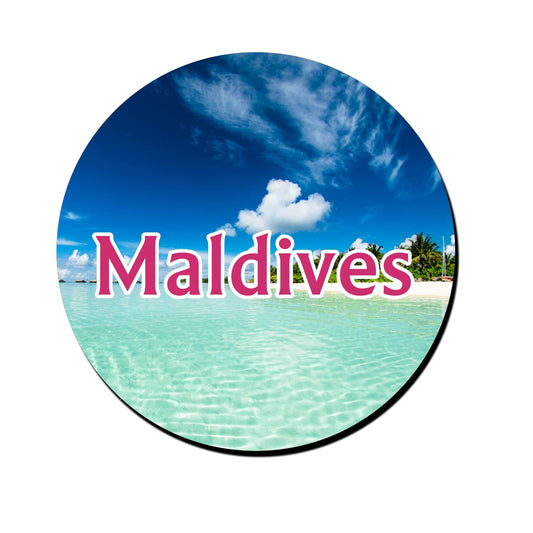 ShopTwiz Maldives Tour Decorative Large Fridge Magnet