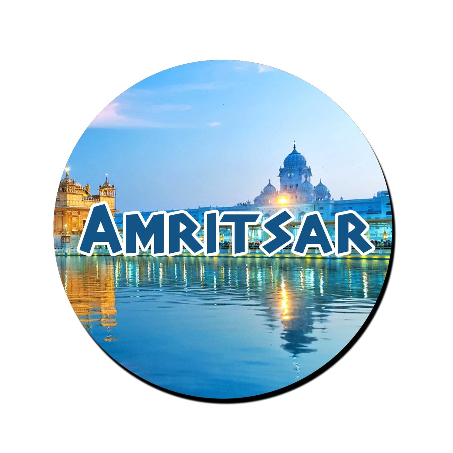 ShopTwiz Amritsar Travel Decorative Large Fridge Magnet