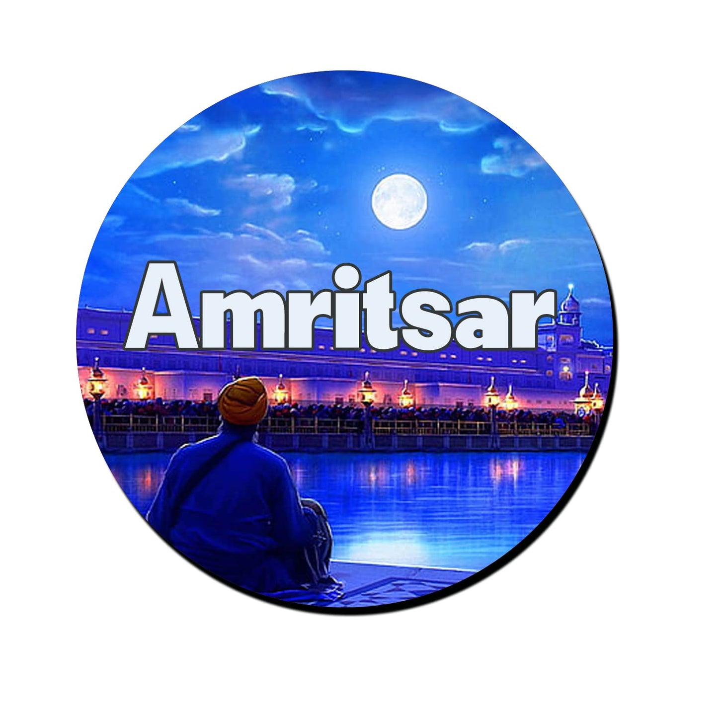 ShopTwiz Amritsar City Decorative Large Fridge Magnet