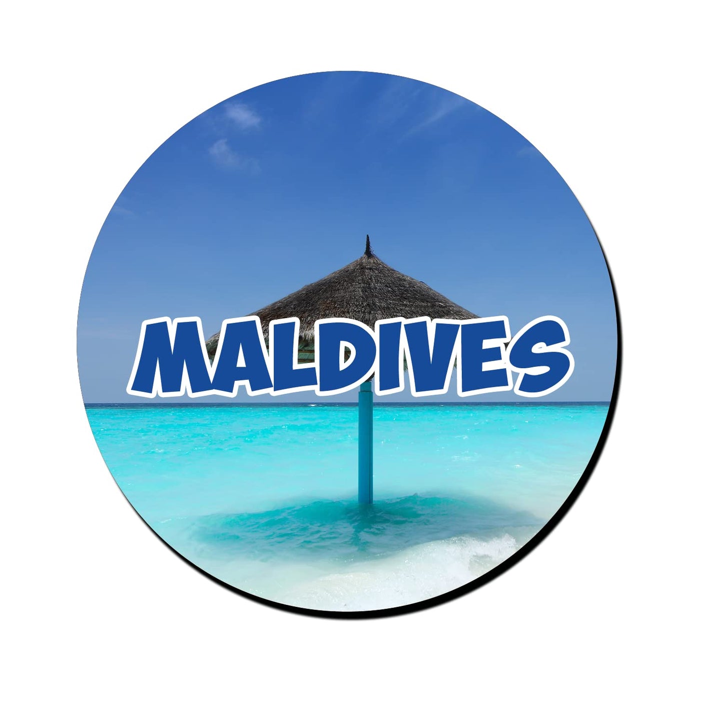 ShopTwiz Maldives Tourism Collection Decorative Large Fridge Magnet