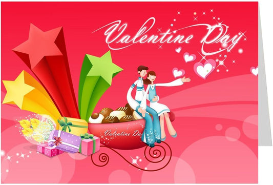 ShopTwiz Valentines Day Printed Greeting Card
