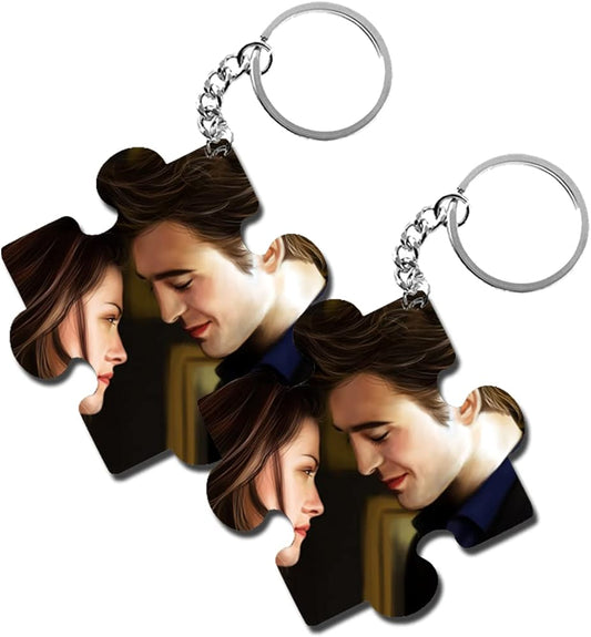 ShopTwiz Twilight Wooden Puzzle Key Ring (Set of 2)