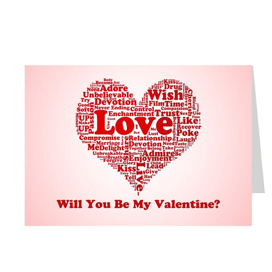 ShopTwiz Will You Be My Valentine? Printed Greeting Card