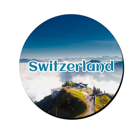 ShopTwiz Switzerland Tour Decorative Large Fridge Magnet