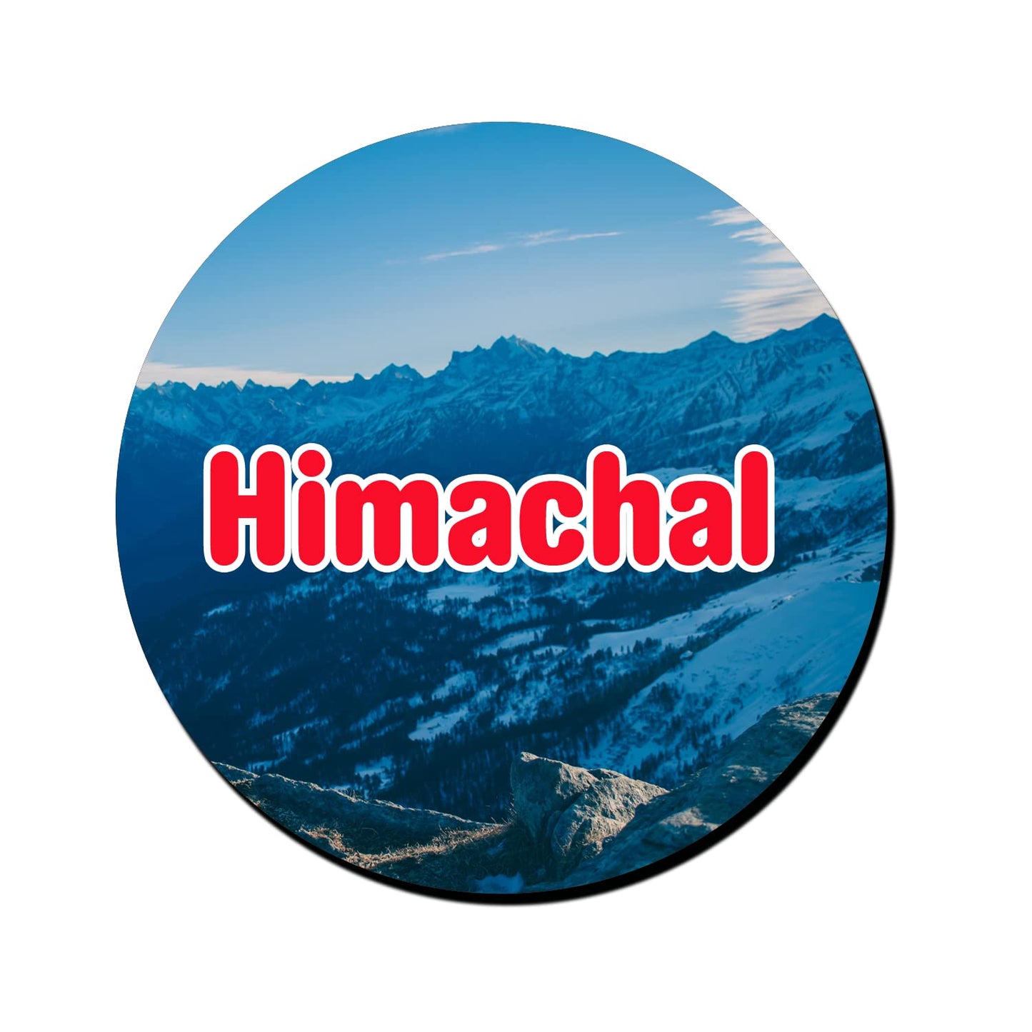 ShopTwiz Himachal Beauty Decorative Large Fridge Magnet