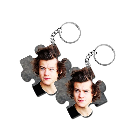ShopTwiz Harry Styles Wooden Puzzle Key Ring (Set of 2)