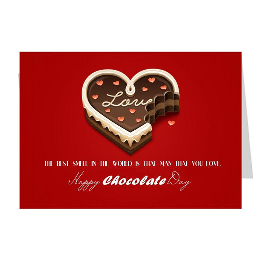 ShopTwiz Happy Chocolate Day Printed Greeting Card