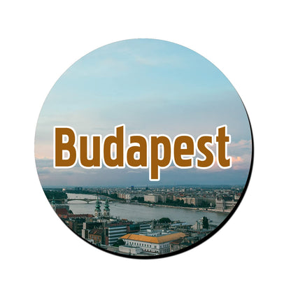 ShopTwiz Budapest Beauty Decorative Large Fridge Magnet