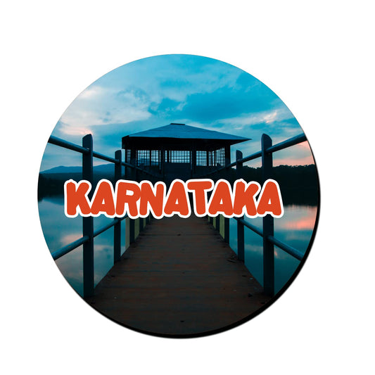 ShopTwiz Karnataka Travel Decorative Large Fridge Magnet