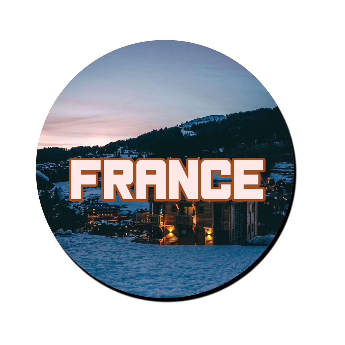 ShopTwiz France City Decorative Large Fridge Magnet