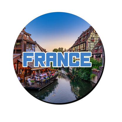 ShopTwiz France Scenery Decorative Large Fridge Magnet