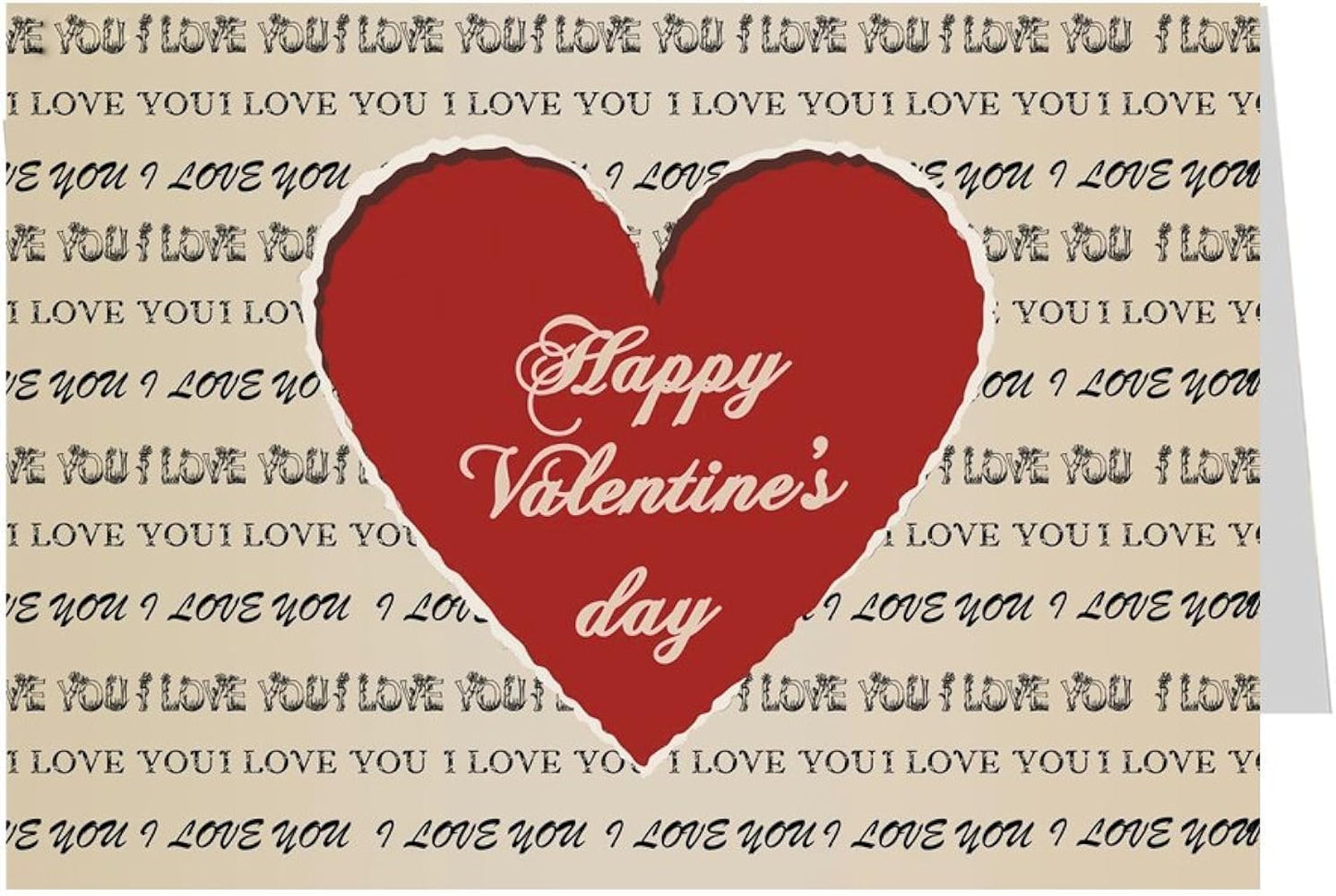 ShopTwiz Happy Valentines Day Printed Greeting Card