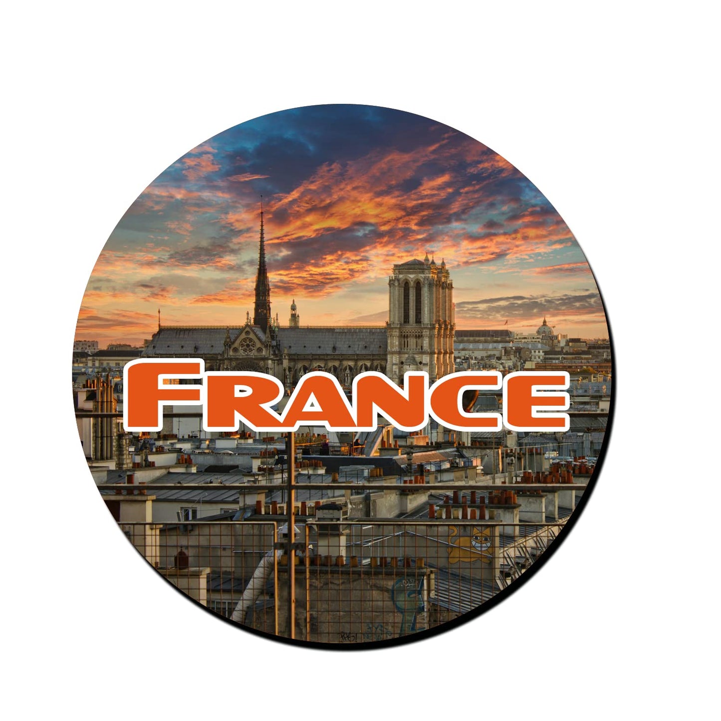 ShopTwiz France Magnificent Decorative Large Fridge Magnet