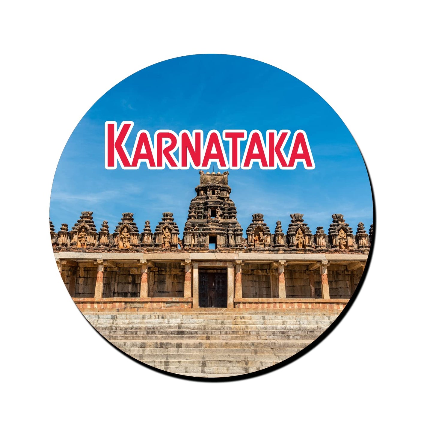 ShopTwiz Karnataka View Decorative Large Fridge Magnet