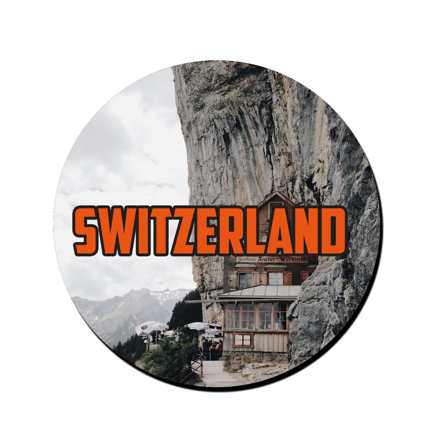 ShopTwiz Switzerland Travel Decorative Large Fridge Magnet